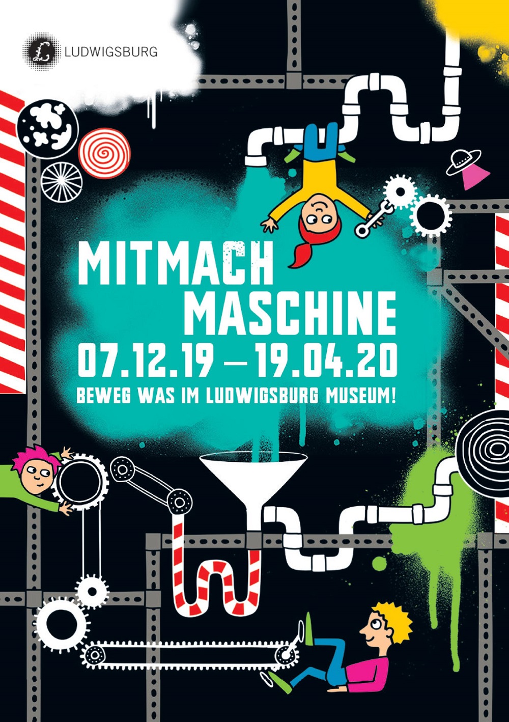Mitmach-Maschine  Ausstellung Ludwigsburg Museum
